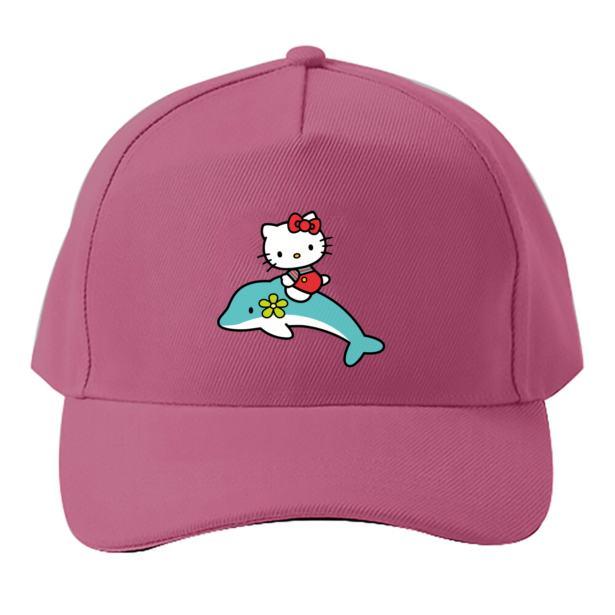 （画像用） Hello Kitty ハローキティ ベースボールキャップ 綿100％ 男女兼用 帽子 スポーツ